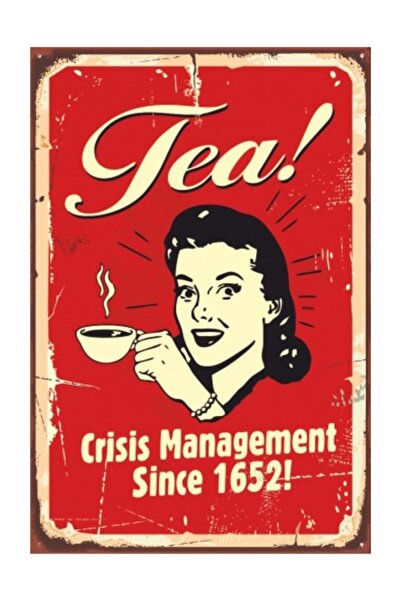 Hayat Poster Ρετρό Vintage Ξύλινη Αφίσα - Tea Cay