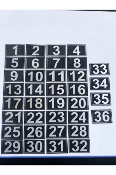 3.5x5.5cm 1 to 36 Ya Door Number