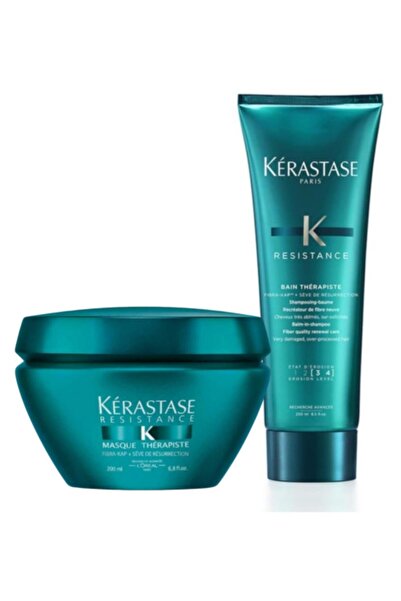 Kerastase Resistance Therapiste 3-4 Saç Bakım Maskesi 200 Ml + Resistance Therapiste Şampuan 3-4 250 Ml
