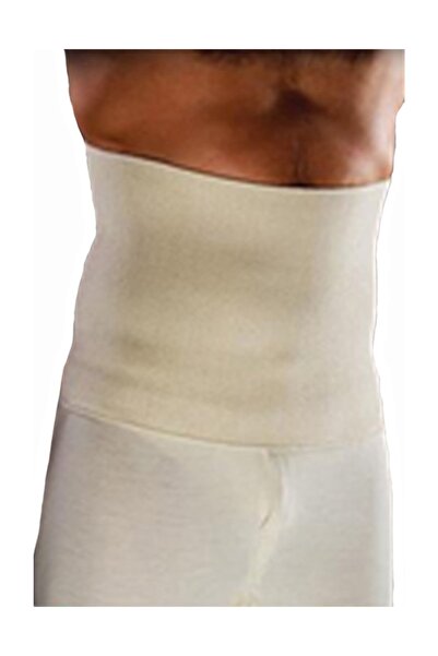 Hasyün Unisex Κρέμα κορσέ μέσης 75% μαλλί