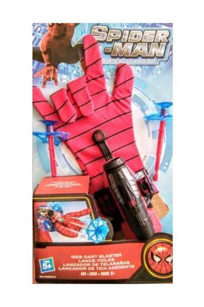 Marvel Spiderman Web and Arrow Throwing Gloves - Spiderman Figured Web Throwing Gloves - Toy Gloves