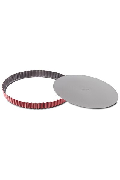 TEFAL J1641514 Delibake 28 Cm Tırtıklı Tart Kalıbı Kırmızı - 2100104749