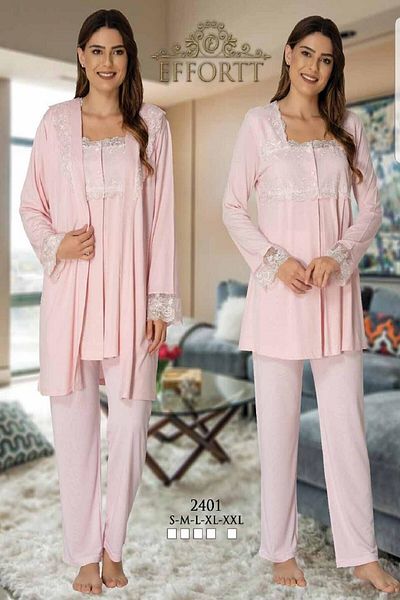 Effort Pijama Σετ πιτζάμες Zerre Baby Maternity μακρυμάνικο 3 τεμαχίων