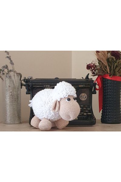 kırtkırt ahşap Amigurumi Lamb - Sleeping Companion - Natural Toy - Hand Knitted