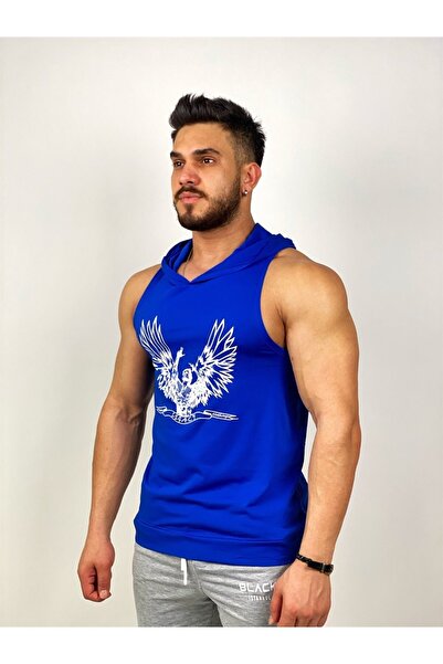 BLACK - Фітнес-майка з капюшоном Zyzz