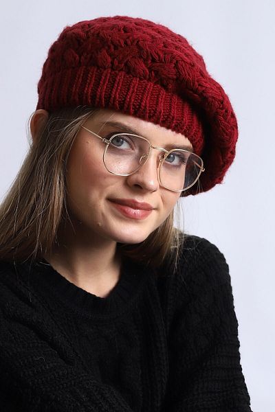 Deafox Knitted Women's Painter Beret