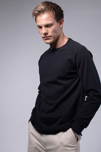 IAMNOTBASIC Tricotaje negre pentru bărbați Pulover Stephen