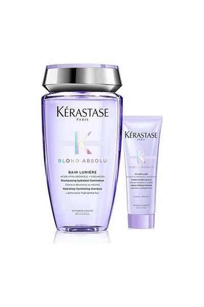 Kerastase Absolu Bain Lumiere Blond Shampoo - 250ml+Cicaflash 75ml