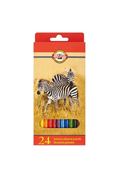 Koh-i Noor مجموعة أقلام كوروبوا الملونة مكونة من 24 قطعة حيوانات