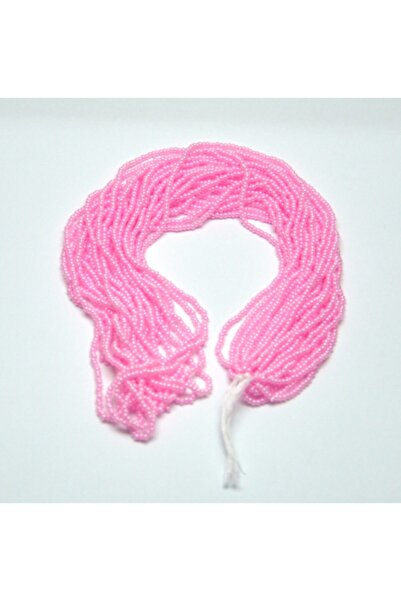 Bi hızlı خرز رمل زجاجي - خرز تشيكوسلوفاكيا - وردي - 2 مم