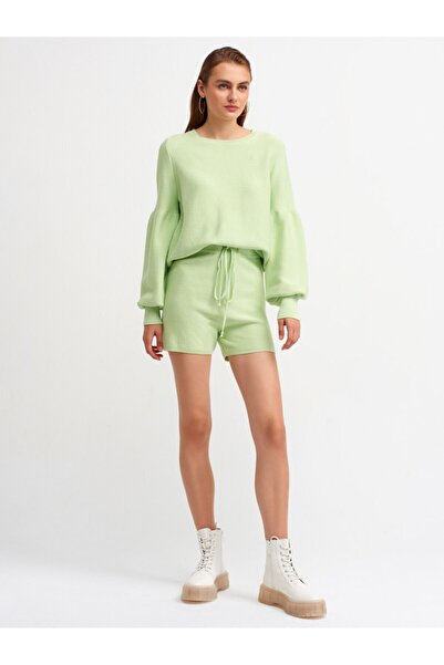 Dilvin 2711 Triko Şort-lime