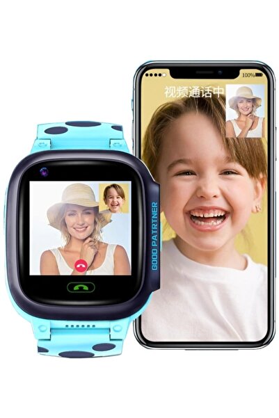 Teknofonik Akıllı Saat Akıllı Çocuk Saati Görüntülü Konuşma Wifi Gps Y95/2023-a506 Mavi