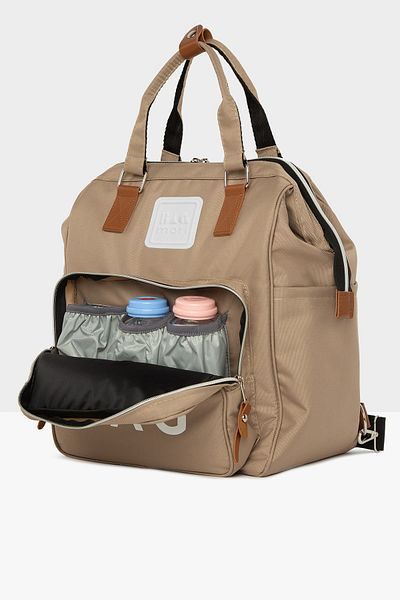 Bagmori Mink Baby Bag Printed Mother Baby Care Backpack with Pockets M000005163
