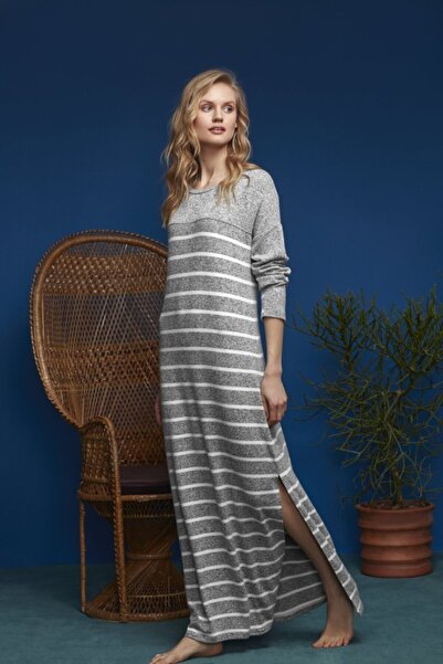 Penyemood Kadın Gri Elbise 8638