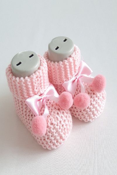 Gogo Baby Booties Knitted 0-6 Months