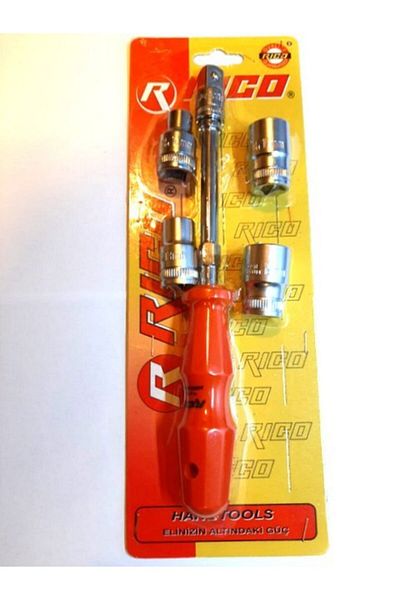 Rico 6 Piece Corner Socket Set Socket Screwdriver