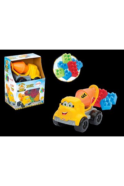 DEDE 20 Pieces My Small Cement Truck with Block - Boxed