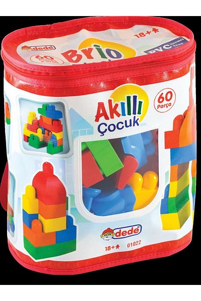 DEDE Toy Smart Children's Block Set Lego with Bag (60 Pieces) 01022