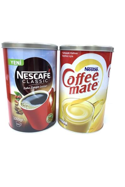 Nescafe Clasic 1 kg ve  Coffe Mate 2 kg