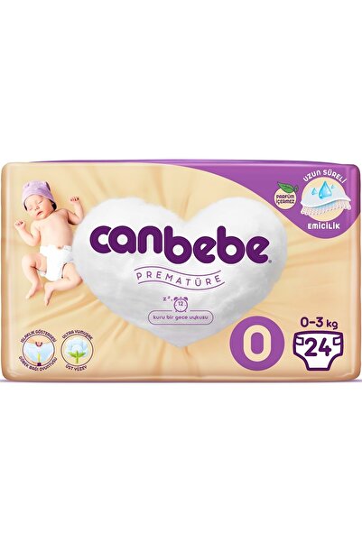 Canbebe Bebek Bezi Eko 0 Beden 30 Adet Yeni Doğan Prematüre