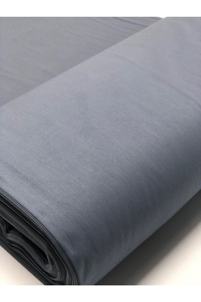 FAAL Anthracite King Size Poplin Fabric Sheet and Pillowcase