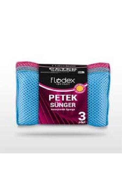 FLODEX اسفنج على شكل قرص العسل 3 قطع