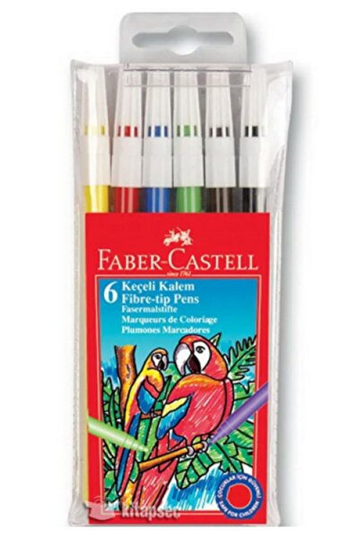 Faber Castell قلم لباد ملون 6 ألوان