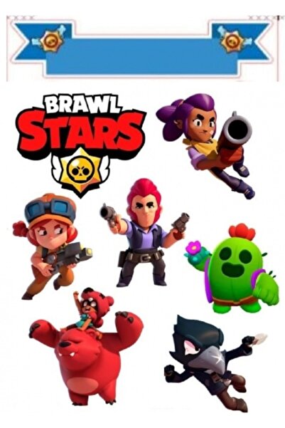 Yenilebilir Kağıt Wafer paper Blawlstars Şekerli Yenilebilir Kağıda Resimli P...