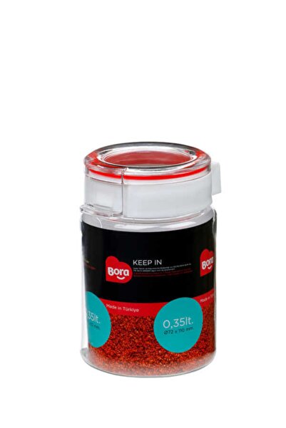 Bora Plastik 0.35 Liter Pet Round Storage Container Jar 63mm No:2 - Bo2211