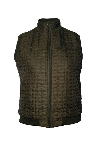 Extreme Men's Green Large Size Ribbed Quilted Winter Vest