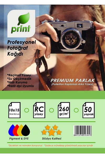 PRİNT Epson L3156 Φωτογραφικό Χαρτί Premium Glossy 260 Gr 13x18 50 Yp