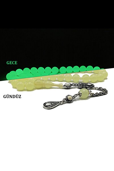 Vip Kehribar Karanlıkta Yanan Kedi Gözü Fosforlu Tesbih Kedigözü Toz Kehribar...