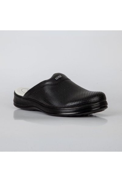 BYGURU Men's Laminated Leather Orthopedic Sabo Slippers 7