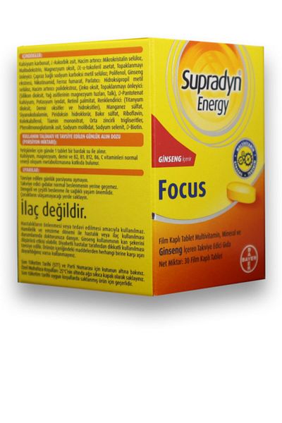 Supradyn Energy Focus 30 - Film Covered Table