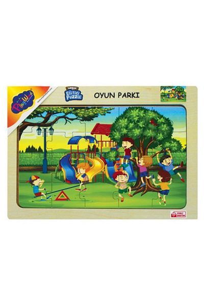 Play Wood Playwood Wooden Educational Puzzle Playpen - Ony-177
