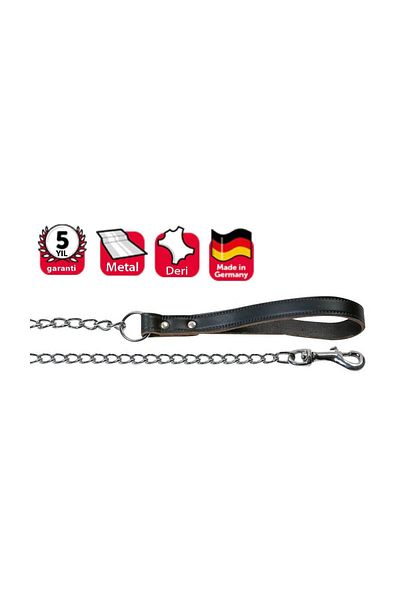Eastland Black Karlie Leather Handle Chain Extension - 100Cm/3Mm