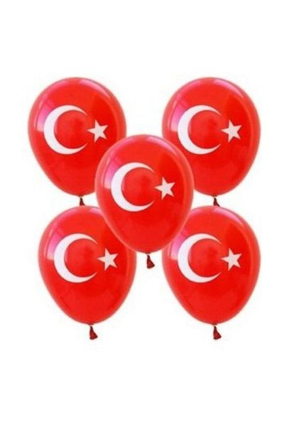 MAXİ 100 قطعة من بالونات العلم التركي