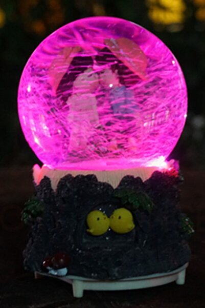 moryconcept Kar Küresi Müzikli Işıklı Püskürtmeli Karlı Sevgili Temalı