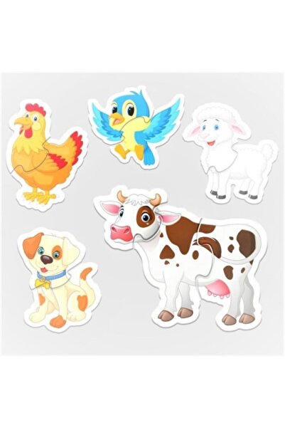 Circle Toys Circle Toys 3-Piece Vehicles and Animals Baby Educational Puzzle Set