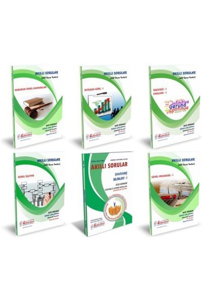 İlkumut Yayınları (aöf) Sağlık Kurumları Işletmeciliği 1.sınıf 1.dönem Tüm De...