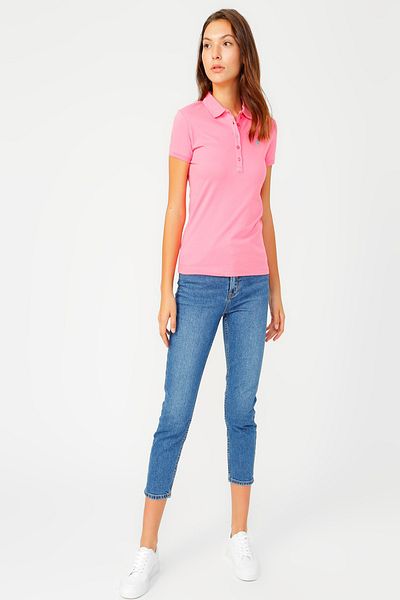 U.S. Polo Assn. Ροζ Γυναικείο T-Shirt