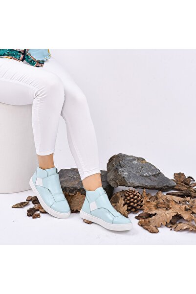 NOOSY Шкіряні жіночі черевики зеленого кольору