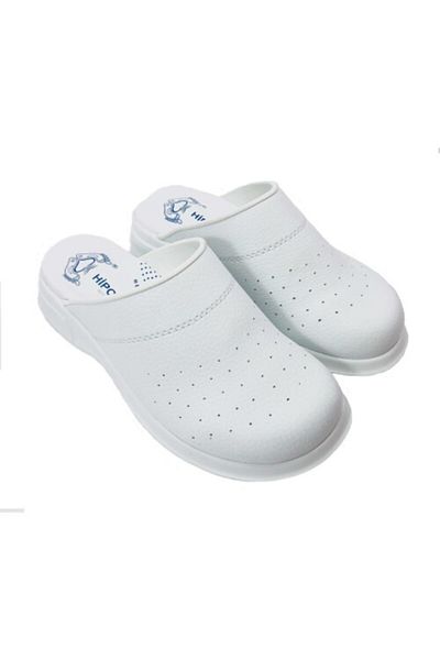 Hipokrat Men's White Sabo Slippers