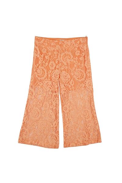 best kids Girl's Orange Patterned Pants