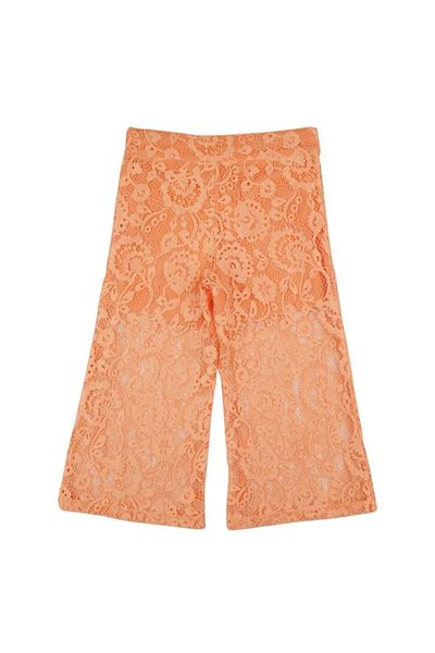 best kids Girl's Orange Patterned Pants
