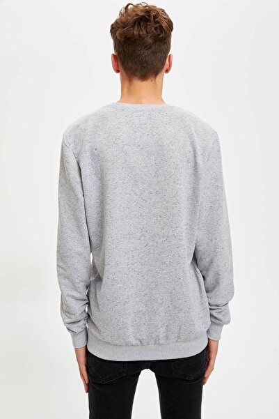 DeFacto Φούτερ με λαιμόκοψη με κανονική εφαρμογή Gravity Printed