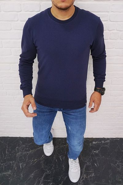 Navy blue hotsell sweatshirt outfit