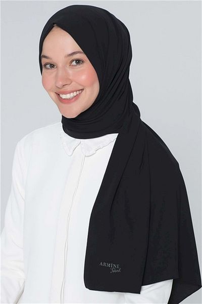 Armine Black Trend Medina Silk Shawl