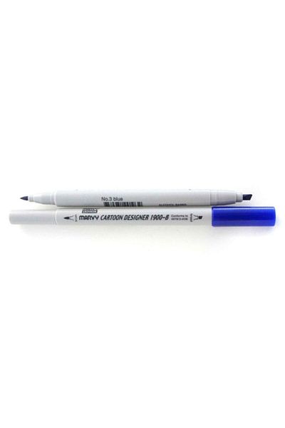 ADEL OYUNCAK Marvy 1900b-s/3 Blue Graphic Marker Pen