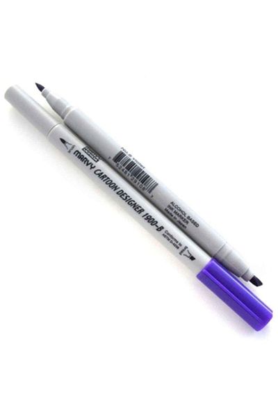 ADEL OYUNCAK Marvy 1900b-s/8 Violet Graphic Marker Pen